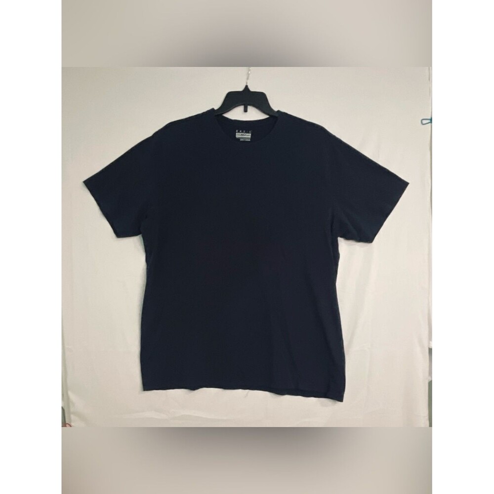 Basic Edition Classic Black Crew Neck Men's T-Shirt short sleeve Sz 2XL